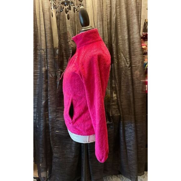 North Face northface osito fleece Jacket coat sweatshirt Xs- MED hot dark pink - Picture 4 of 12